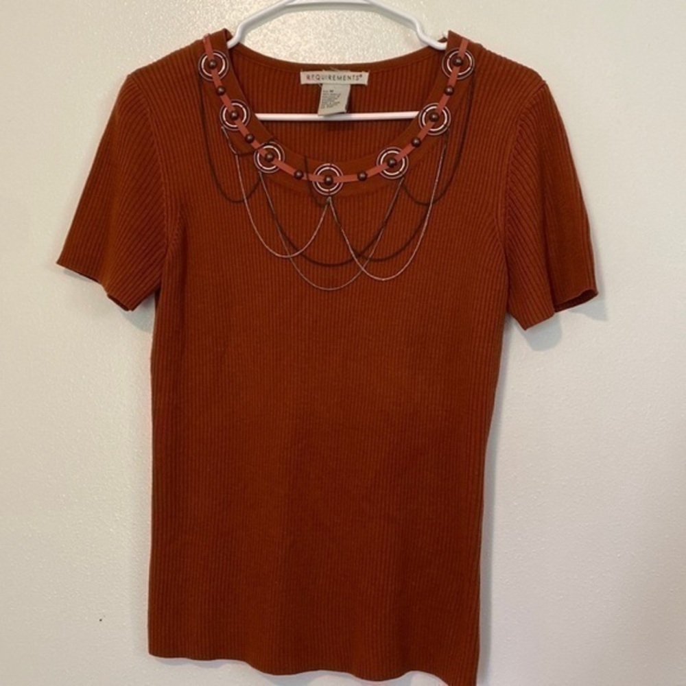Requirements built in stunning chain necklaces short sleeve sweater shirt